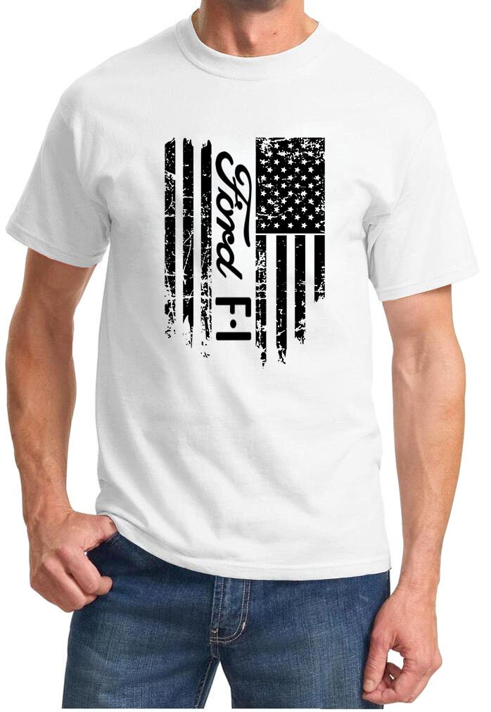 1948-52 Ford F1 Pickup Truck Patriotic Flag Design Tshirt | Etsy