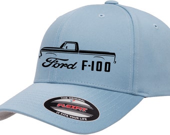 1973-77 Ford F100 Camioneta Classic Outline Diseño Flexfit 6277 Gorra de sombrero de béisbol