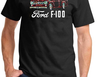 1967-72 Ford F100 Pickup Truck Neon Design T-Shirt - Maddmax Design - Free Shipping