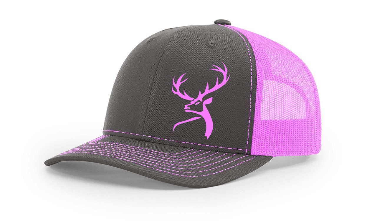 Retro Deer Hunting Season 10 Point Buck Richardson 112 Trucker Mesh Snapback Hat Mesh Trucker Hats - Find Your Deer Shed Snapback main image 2