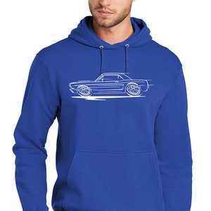 1965 1966 Ford Mustang Coupe Classic Redline Design Hoodie - Etsy