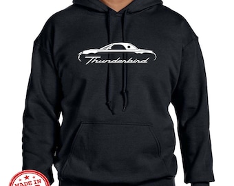 2002-05 Ford Thunderbird Hardtop Classic Outline Design Hoodie Sweatshirt