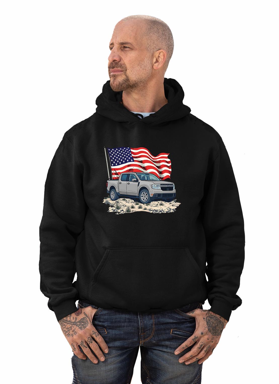 2022–25 Ford Maverick Patriotic American Flag Hoodie
