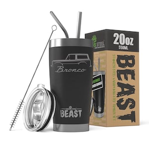 1966-77 Ford Bronco 4x4 Truck Classic Outline Design Beast 20oz / 30oz Stainless Steel Tumbler