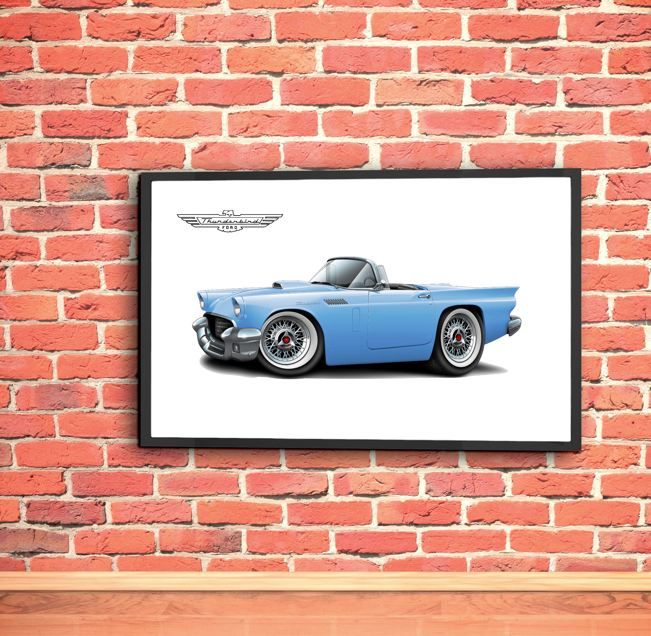Thunderbird Fordネオンサインアメリカンヴィンテージ風インテリア 
