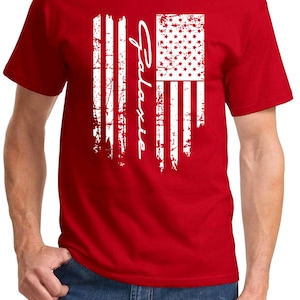 Ford Galaxie 500 Patriotic Flag Design Tshirt