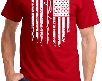 Ford Galaxie 500 Patriotic Flag Design T-shirt