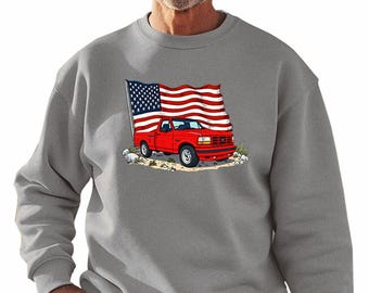 Ford F-150 & Lightning T-Shirt – 1990-1996 – Gildan Black, S-4XL, Vintage Truck Tee