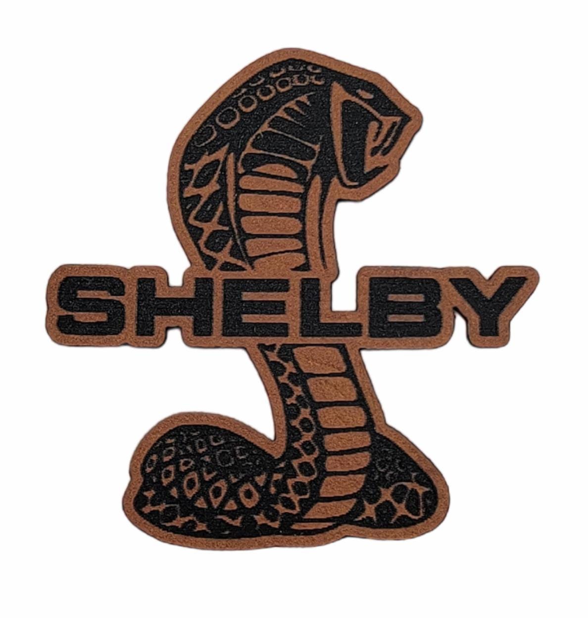 Shelby Snake Logo Laser Engraved Leather Patch - Etsy