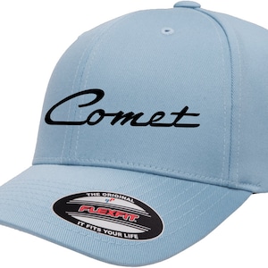 Mercury Comet Logo Diseño clásico Flexfit 6277 Gorra de sombrero de béisbol
