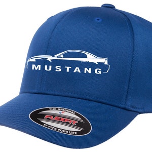 1999-04 Ford Mustang Hardtop Classic Outline Design Flexfit 6277 Baseball Hat Cap