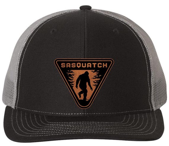 Ford Bronco Sasquatch Logo Leather Patch Trucker Hat - Richardson