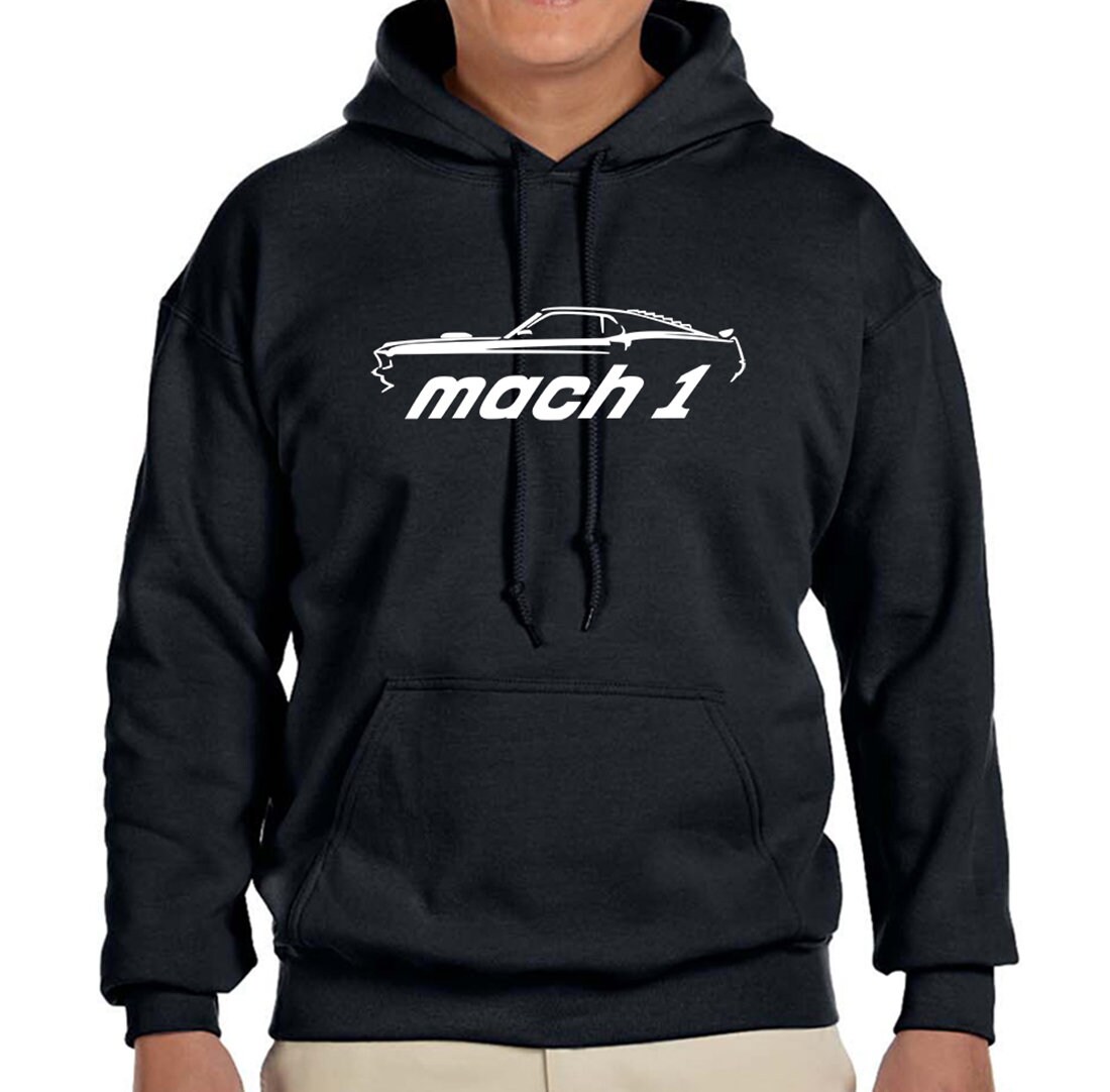 1969 Ford Mach 1 Mustang Classic Outline Design Hoodie - Etsy