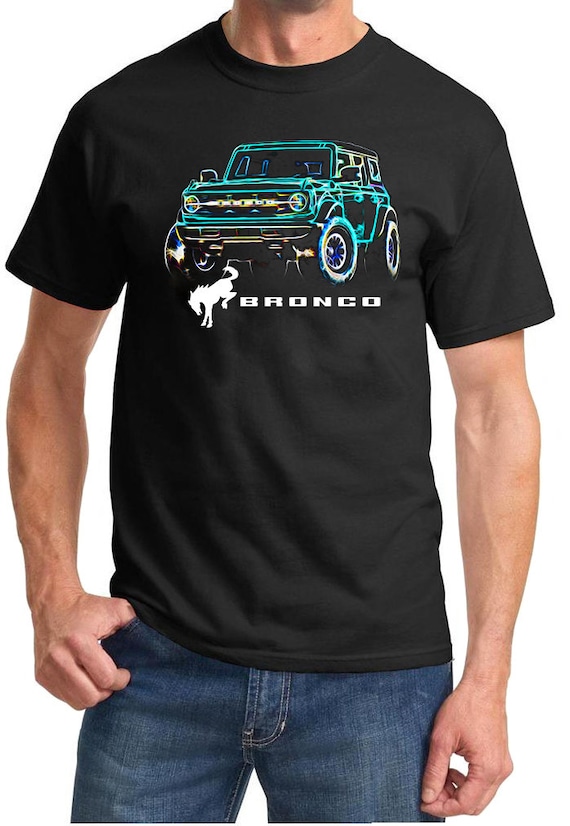 2021-24 Ford Bronco 4x4 Neon Design Full Color Tshirt