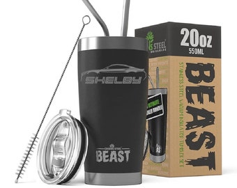 2016-20 Shelby GT350 Mustang Esquema Diseño Bestia 20oz / 30oz Vaso de Acero Inoxidable