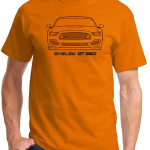 2016-20 Shelby GT350 Mustang Stripe Delete Front End Profile Design Tshirt