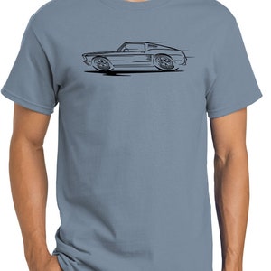 67-68 Mustang Fastback T-Shirt – GT GTA Cobra Jet Ford 289 302 390 428, Black