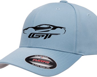 Ford GT Baseball Cap - 2004-2006 Classic Outline Design, Flexfit Fitted Hat (Sizes Sm/Med, Lar/XL) - View #12