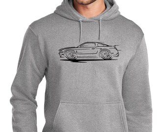 2010-14 Shelby GT500 Mustang Hardtop Classic Redline Design Sudadera con capucha
