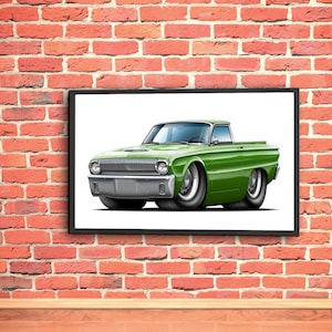 1960-63 Ford Ranchero Truck Wall Art Poster - Etsy