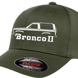 1984-90 Ford Bronco II SUV Classic Outline Design Flexfit 6277 Baseball Hat Cap