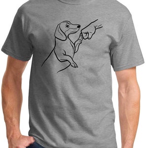 Dachshund Fist Bump My Best Friend Series Classic Design Tshirt