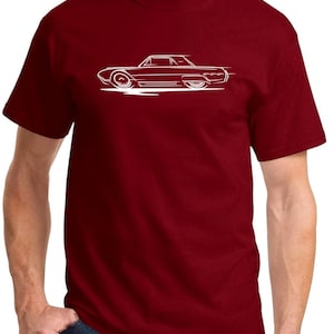 1961 1962 1963 Ford Thunderbird Hardtop Redline Design Tshirt