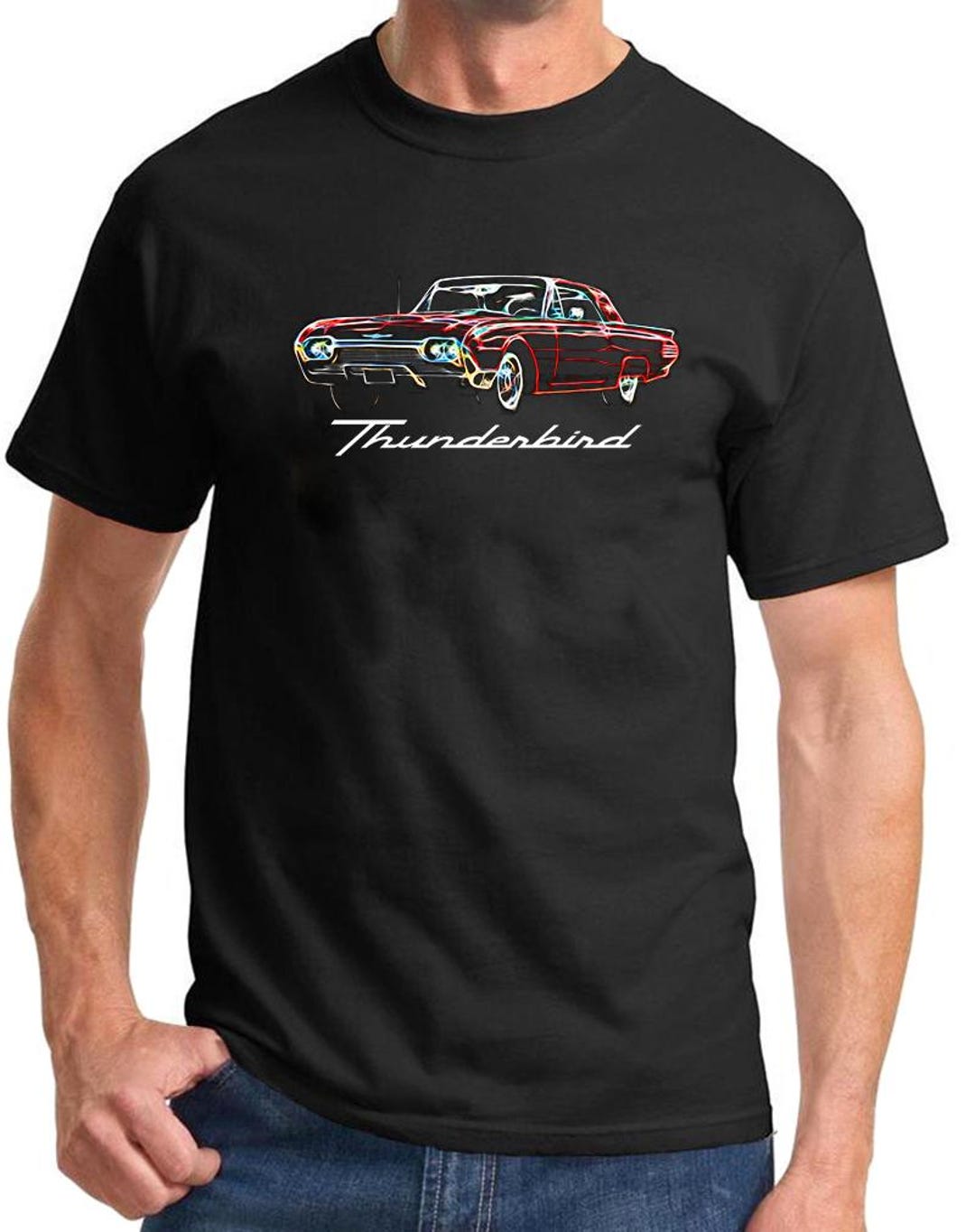 1961 1962 1963 Ford Thunderbird Hardtop Neon Design Full Color