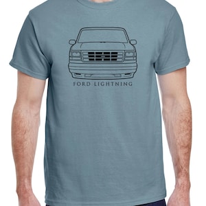 1993 1994 1995 Ford SVT Lightning F150 Truck Front End Profile Design Tshirt