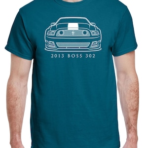 2013 Ford Boss 302 Mustang Front End Profile Design Tshirt