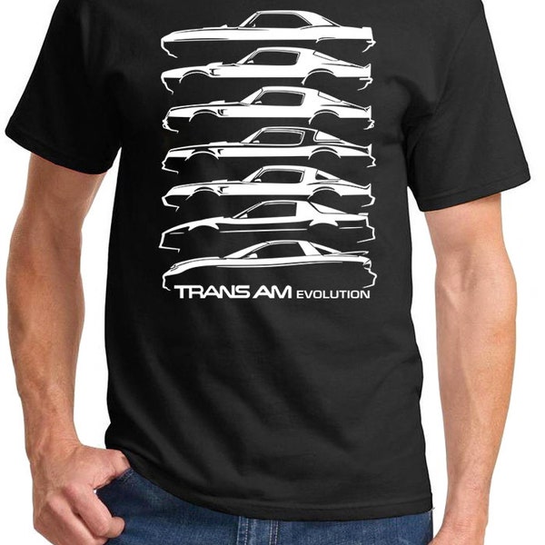 1969-02 Trans Am Firebird Evolution Classic Outline Design Tshirt