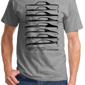 1964-04 GTO Evolution Classic Outline Design Tshirt - Etsy