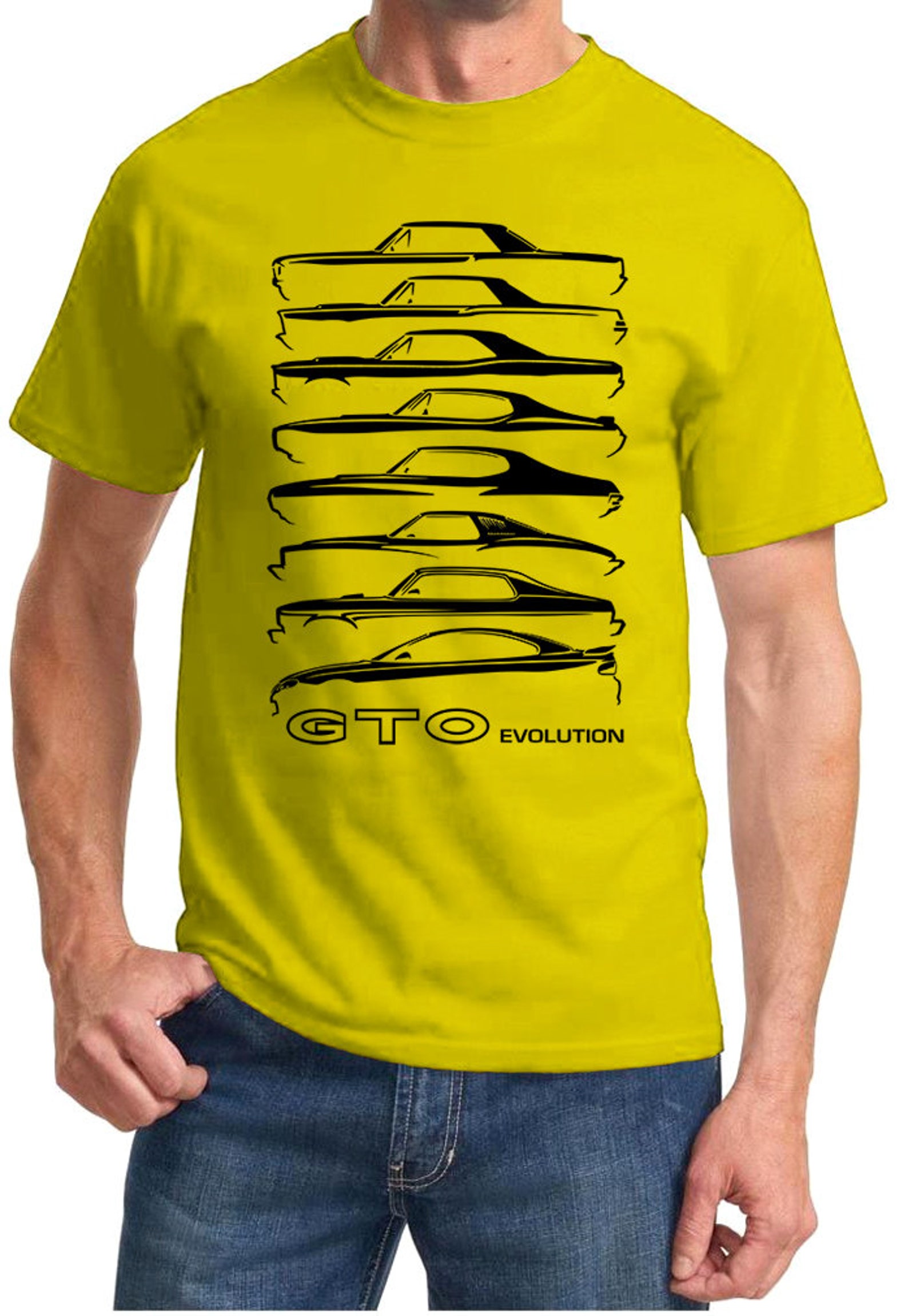 1964-04 GTO Evolution Classic Outline Design Tshirt - Etsy