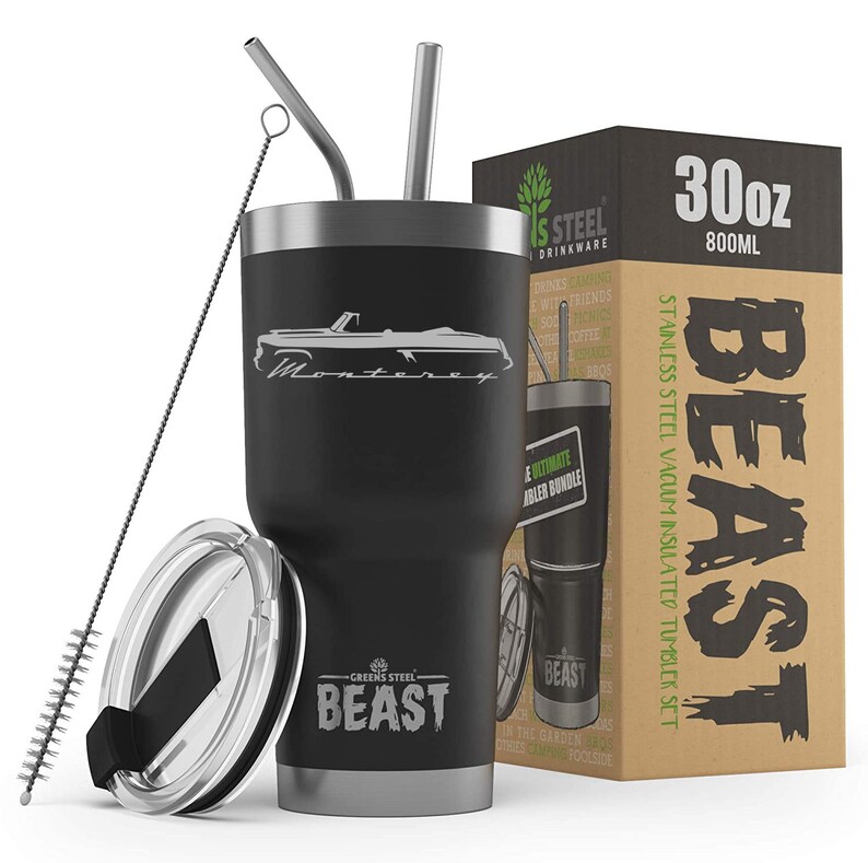 1952 1953 1954 Mercury Monterey Convertible Outline Design Beast 20oz 30oz Stainless Steel Tumbler