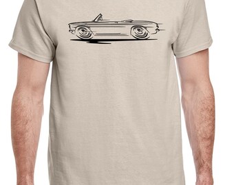 1960-64 Corvair Cabrio Redline Design Tshirt