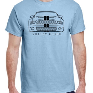 2010-14 Shelby GT500 Mustang Full Stripes Front End Profile Design Tshirt