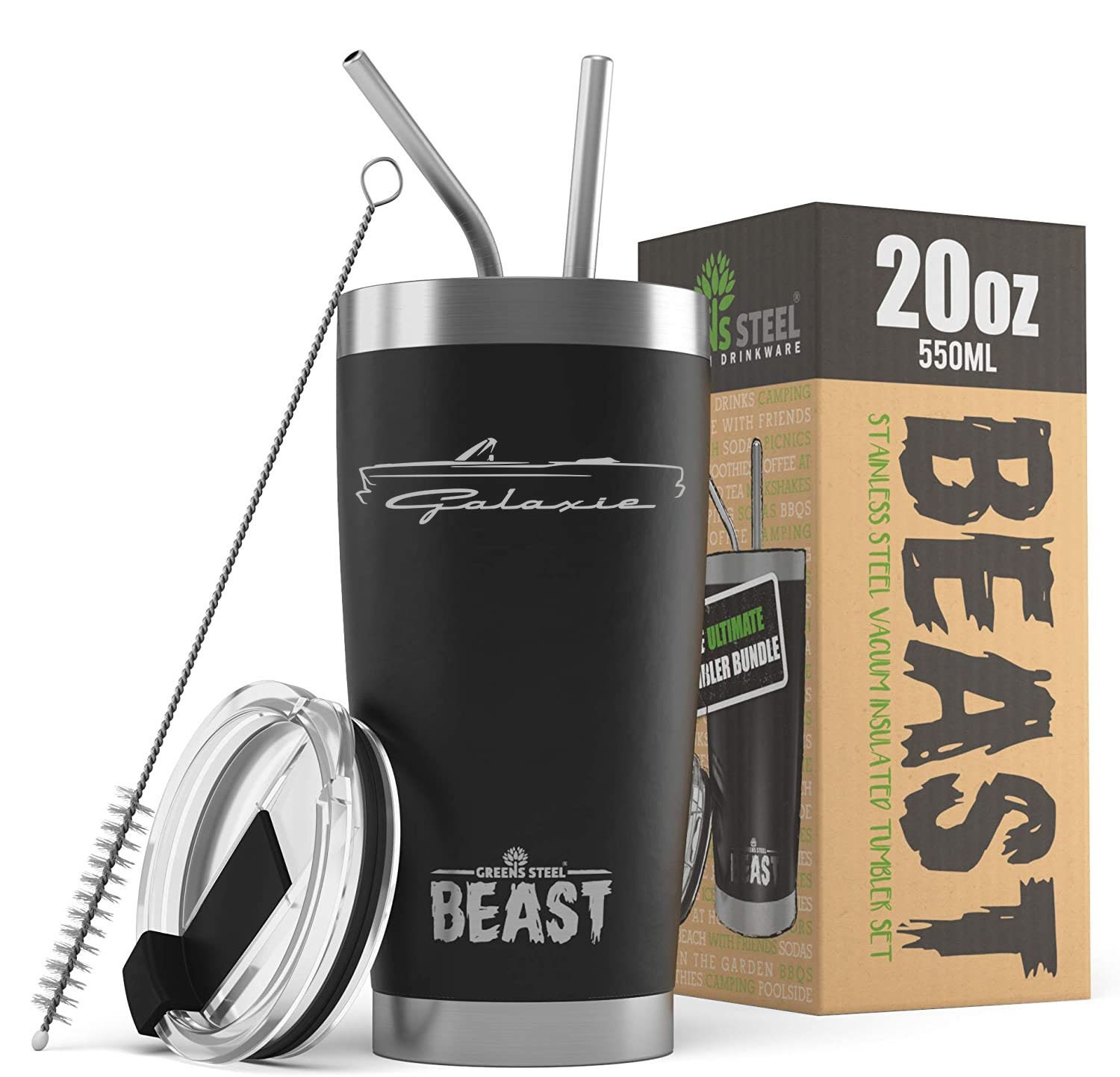 1965 1966 Ford Galaxie Convertible Outline Design Beast 20oz / 30oz Stainless Steel Tumbler
