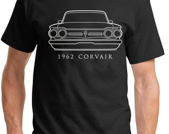 1962 Corvair Classic Front End Profile Design Tshirt