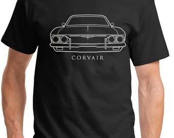 1965-69 Corvair Classic Front End Profile Design Tshirt