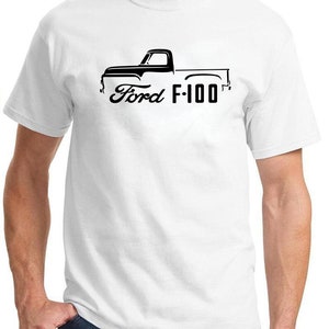 1953-56 Ford F100 Pickup Truck Outline Design Flexfit Hat - Adjustable Baseball Cap - View #2