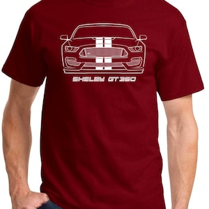 2016-20 Shelby GT350 Mustang Full Stripes Front End Profile Design Tshirt