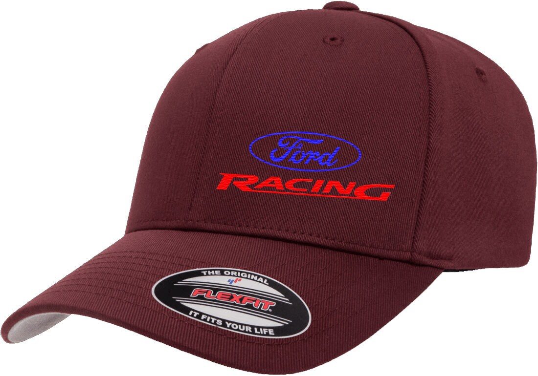 Ford Racing Logo Side Panel Embroidered Design Flexfit 6277 Baseball ...