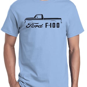 1973-77 Ford F100 Pickup Truck Classic Outline Design Tshirt