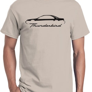 1989-97 Ford Thunderbird Classic Outline Design Tshirt
