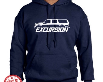 Ford Excursion Klassisches Outlines Design Hoodie Sweatshirt