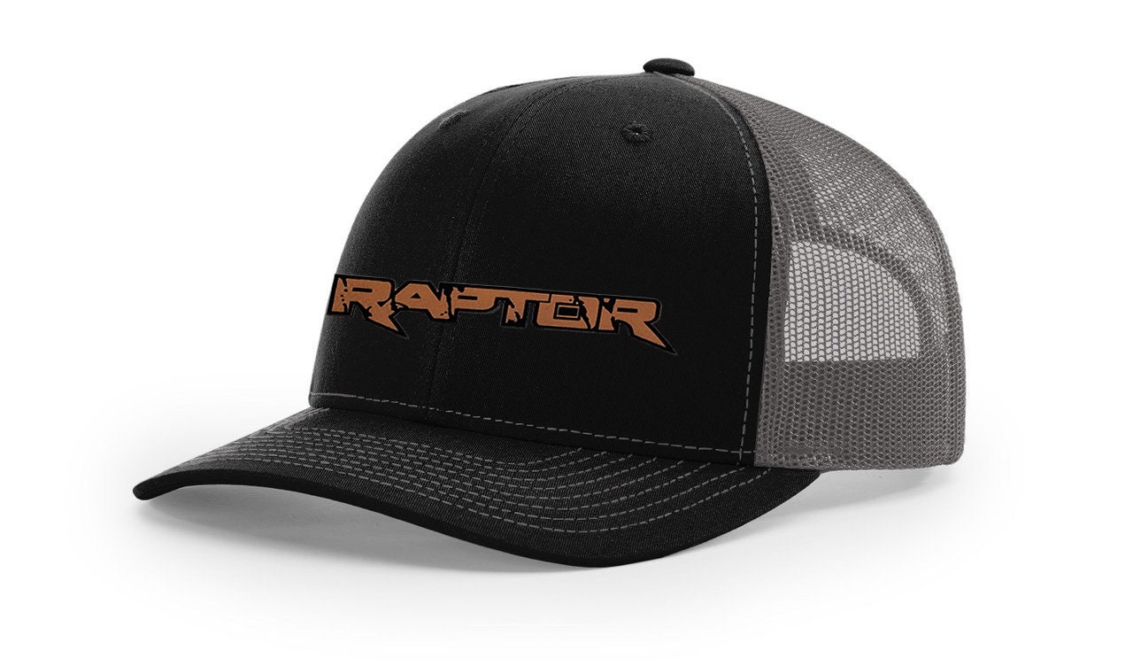 Riding Raptor Yellow Hat Ford Raptor Leather Patch Trucker Hat, Richardson 112 Snapback - Etsy