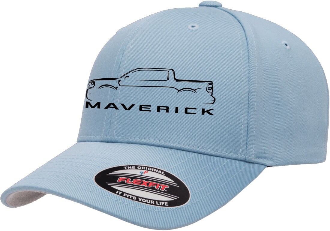 Ford F150 Truck Flexfit Hat – Embroidered Baseball Cap, Mid-Profile, Silver Underbill - View #3