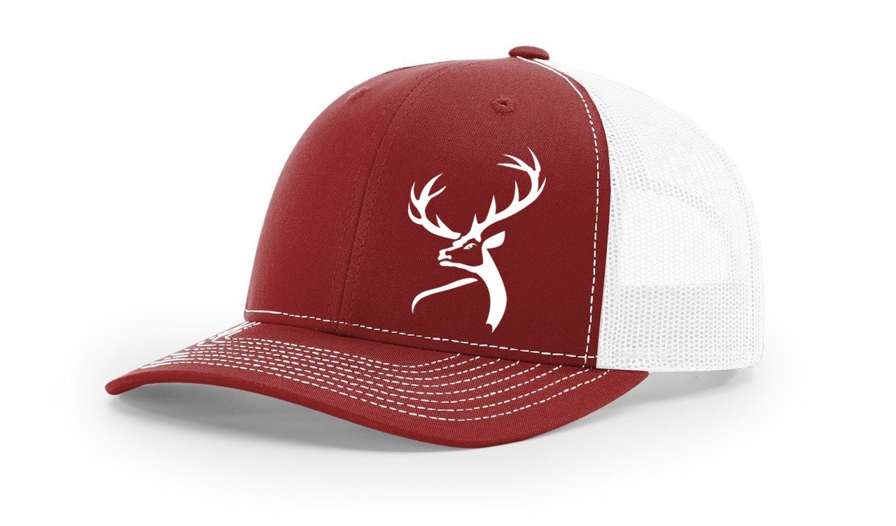 Retro Deer Hunting Season 10 Point Buck Richardson 112 Trucker Mesh Snapback Hat Mesh Trucker Hats - Find Your Deer Shed Snapback main image 4