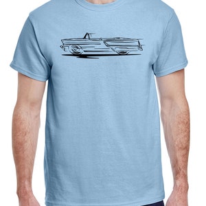 1955 1956 Mercury Monterey Convertible Redline Design Tshirt