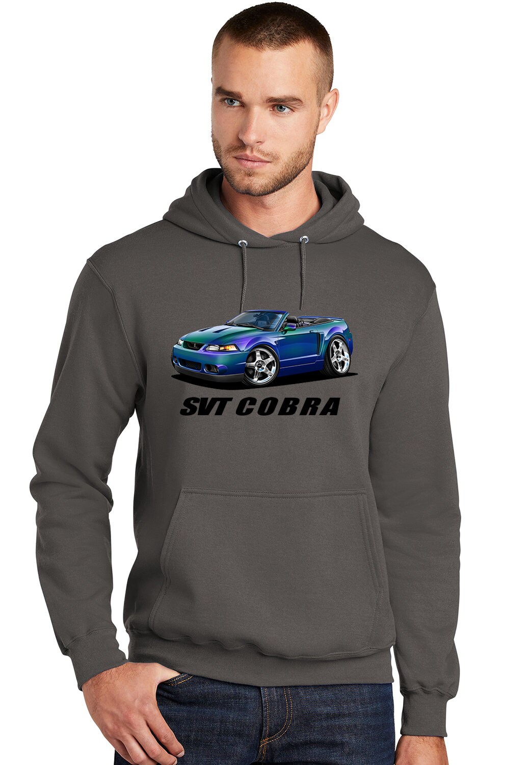 2004 Ford SVT Cobra Mystichrome Mustang Convertible Full Color Design Hoodie Sweatshirt
